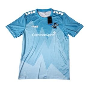 Capelli Sport Colorado Springs Switchbacks Jersey Mens L Blue Bukele 1 AGA-8023